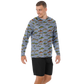 "Trout Grand Slam" pattern on Men's Long Sleeve Performance Sun Shirt