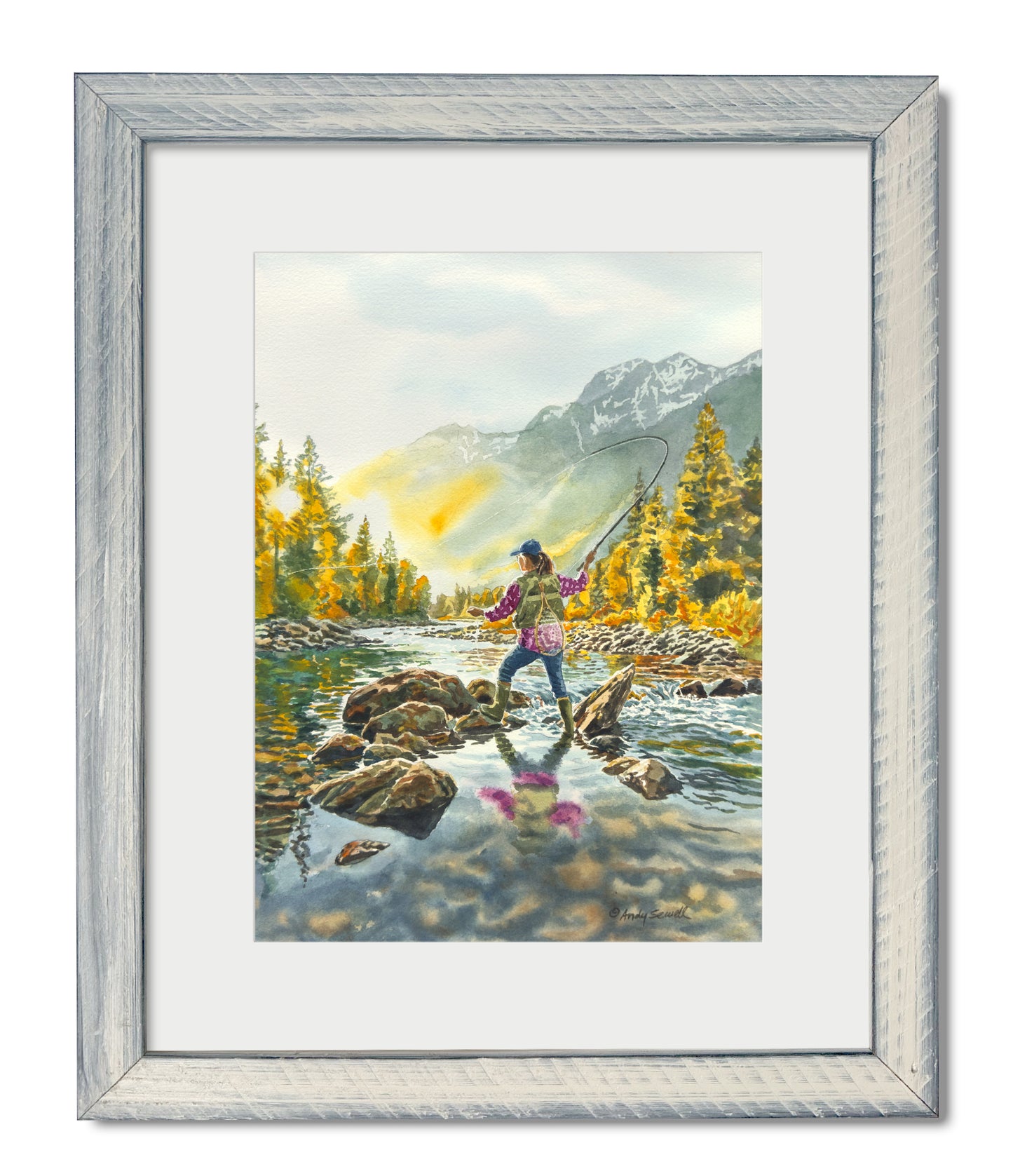 "Her Final Evening Cast" 12x17 Original Watercolor