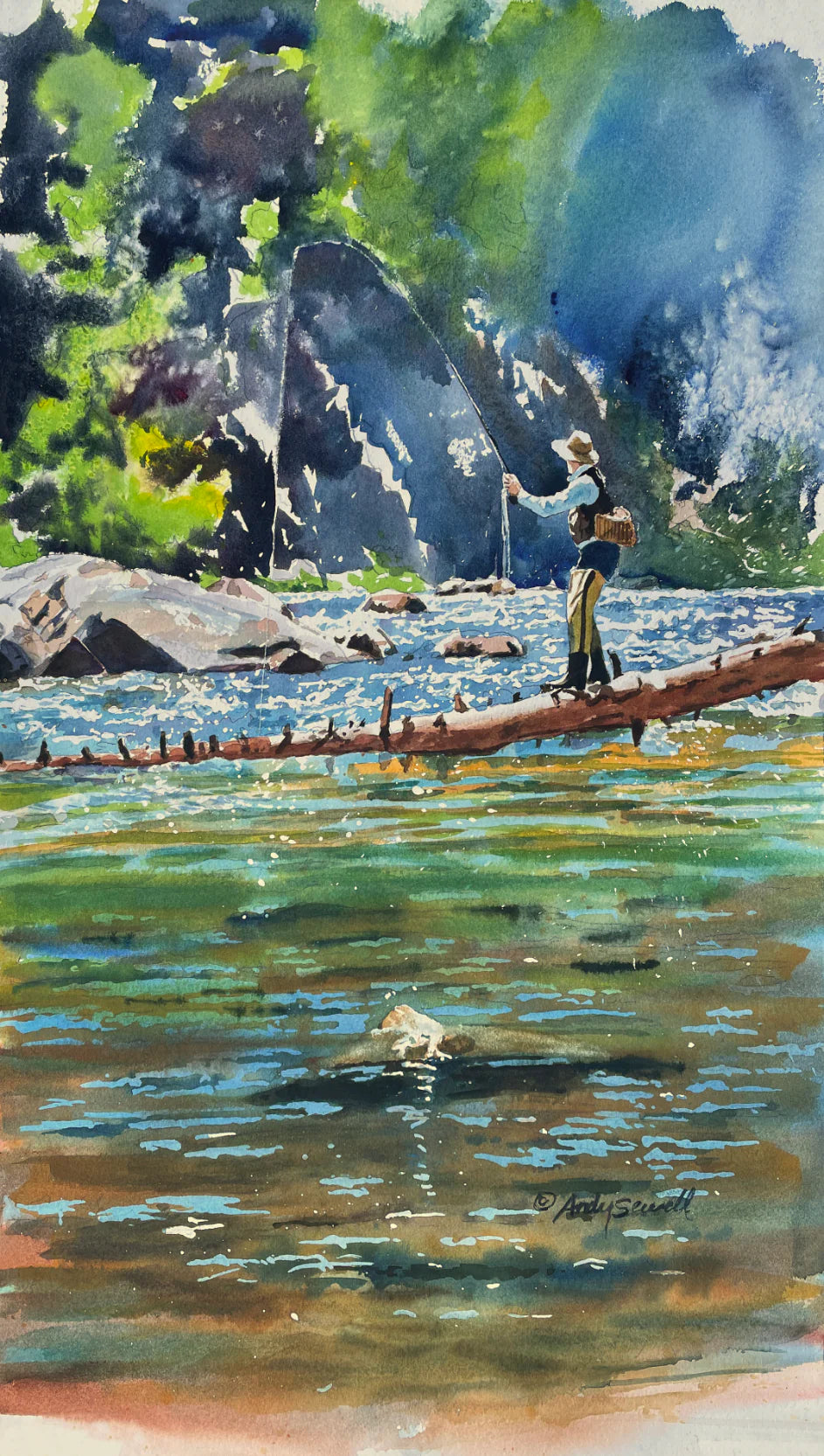 "Your fishing memory" - commission me to paint your fishing memory.