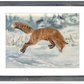"Foxy Airtime" 13"x18" Original watercolor or signed giclee reprod./print