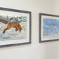 "Foxy Airtime" 13"x18" Original watercolor or signed giclee reprod./print