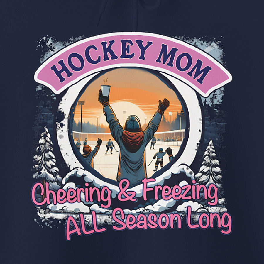 Hockey Mom Hooded Sweatshirt (original design)