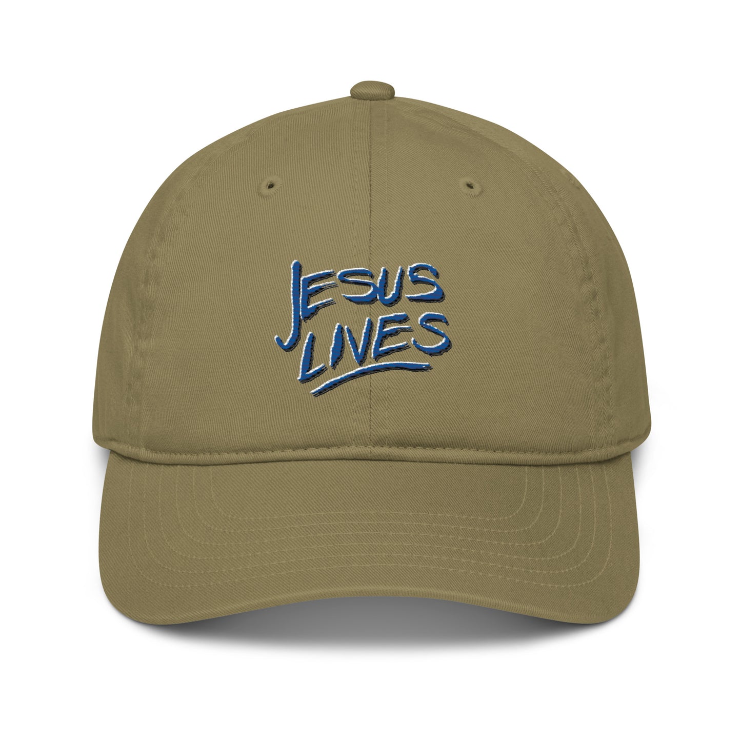 Hat with Andy's "Jesus Lives" Design (Organic Cotton)