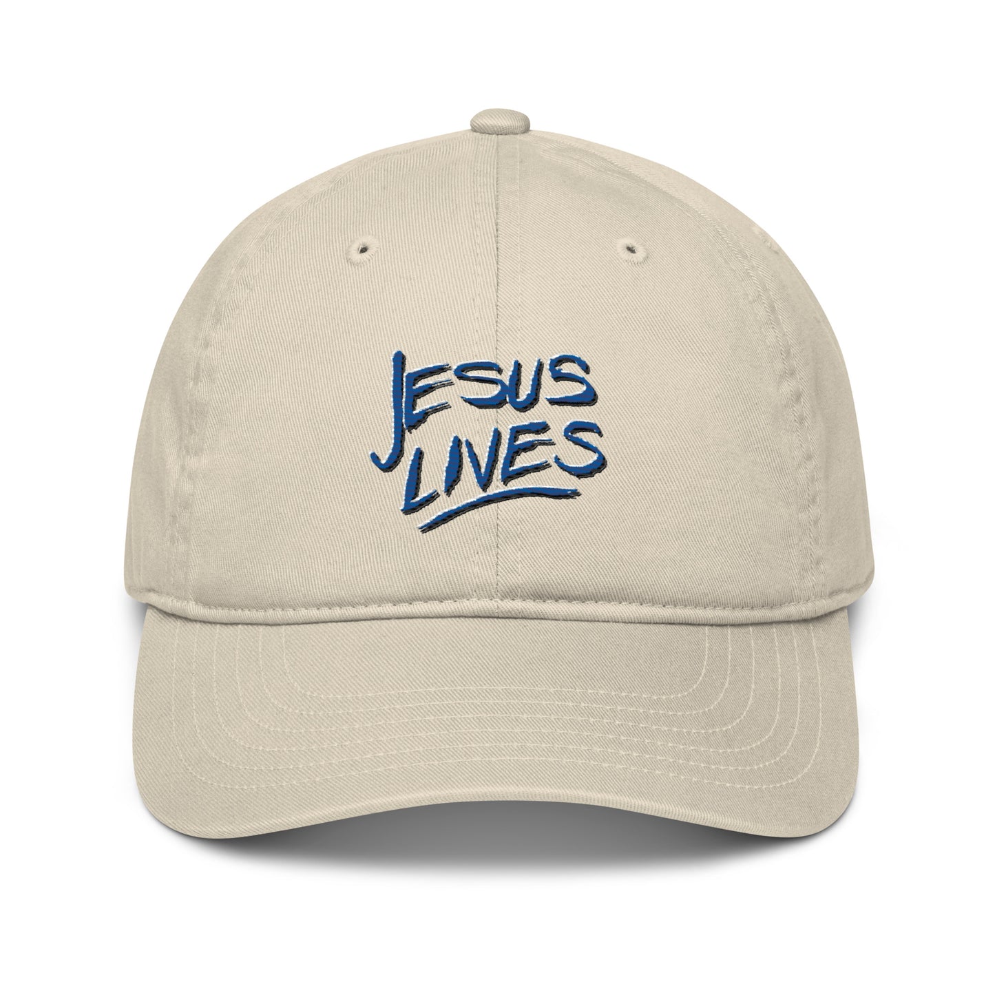 Hat with Andy's "Jesus Lives" Design (Organic Cotton)