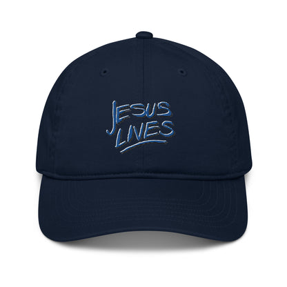 Hat with Andy's "Jesus Lives" Design (Organic Cotton)
