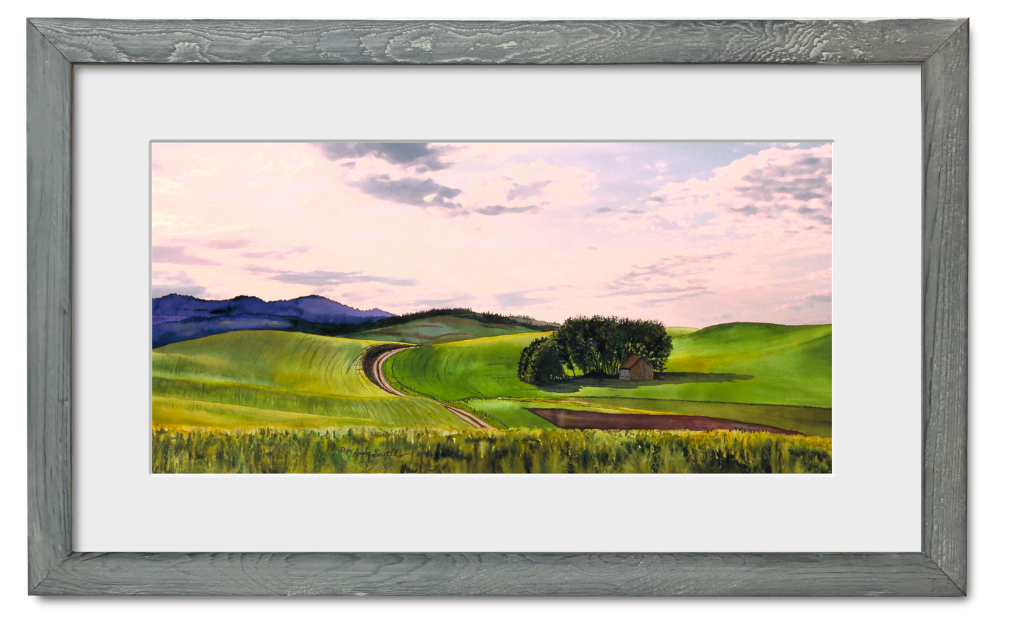 "Palouse Country" Giclee Reprod. of a beautiful palouse landscape with old barn.