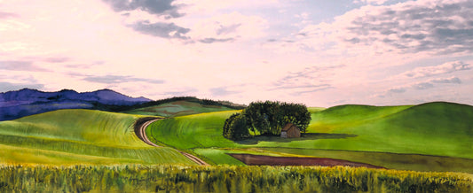 "Palouse Country" Giclee Reprod. of a beautiful palouse landscape with old barn.