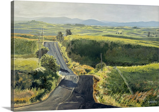 "Palouse Country Road" - An Original Oil Painting of the Northwest Palouse country landscape