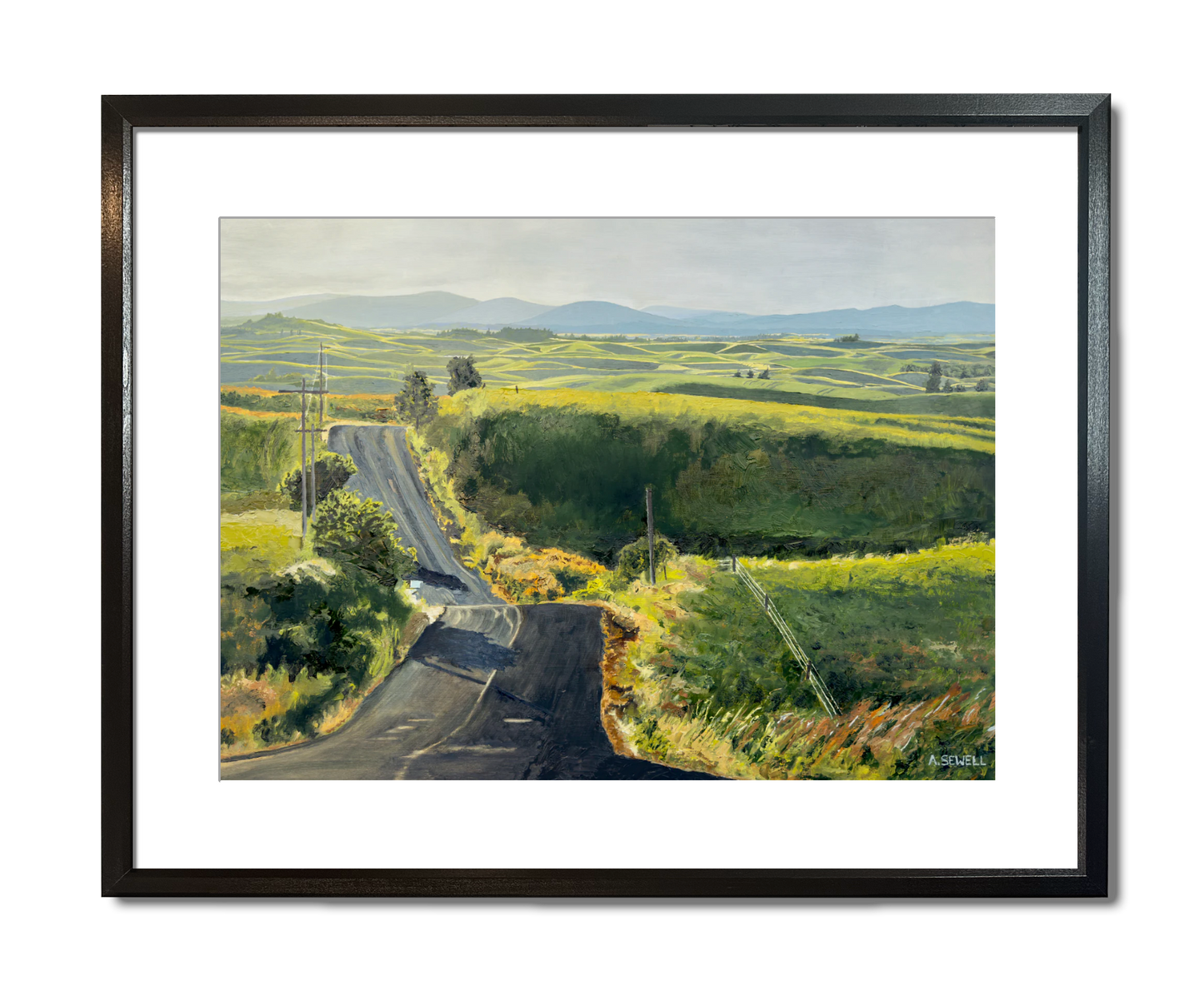 "Palouse Country Road" - An open edition giclee print of the Northwest Palouse country landscape