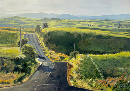 "Palouse Country Road" - An open edition giclee print of the Northwest Palouse country landscape