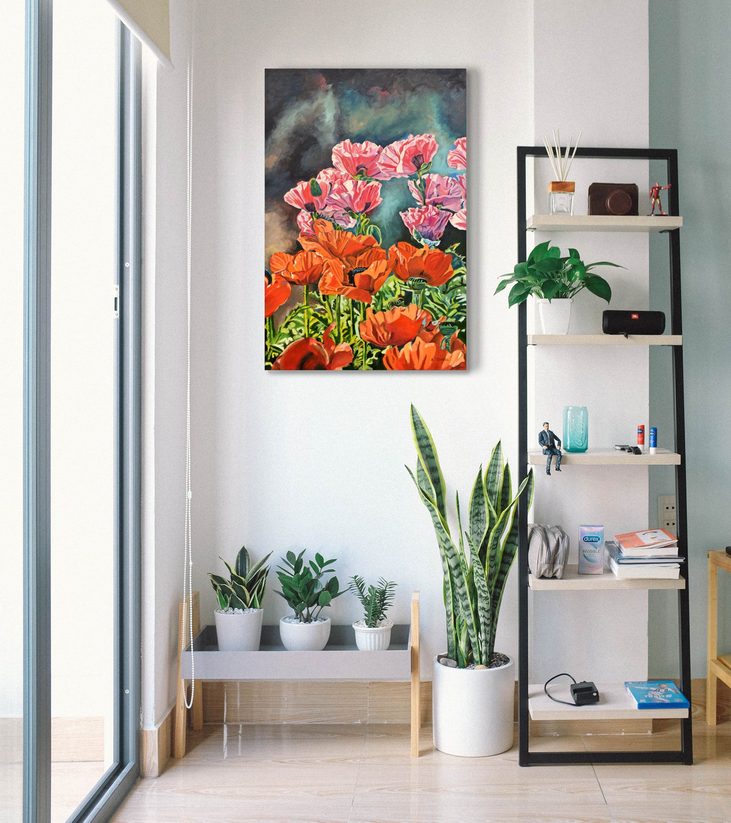"Poppy Garden" - 24x36" Original oil painting or signed edition Giclée