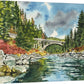 "Color at Rainbow Bridge" - an Original 10x14 Watercolor or Open Edition Print