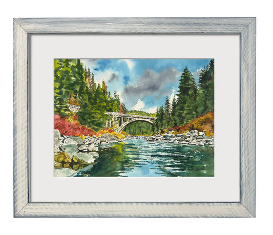"Color at Rainbow Bridge" - an Original 10x14 Watercolor or Open Edition Print