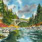 "Color at Rainbow Bridge" - an Original 10x14 Watercolor or Open Edition Print