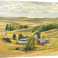 "Red Barn Black Cows" - 12"x16"  giclee prints from watercolor, framed in 16x20