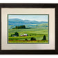 "Palouse Red and Green" 34x48- a giclee reprod. from oil painting of the Northwest Palouse country landscape