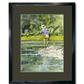 "River Dance" Vintage flyfisherman, Giclée reprod. from watercolor