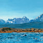 "Sawtooth Blues" - an Original Painting or signed edition art print capturing Idaho's awesome Sawtooth Mountains & Salmon River.