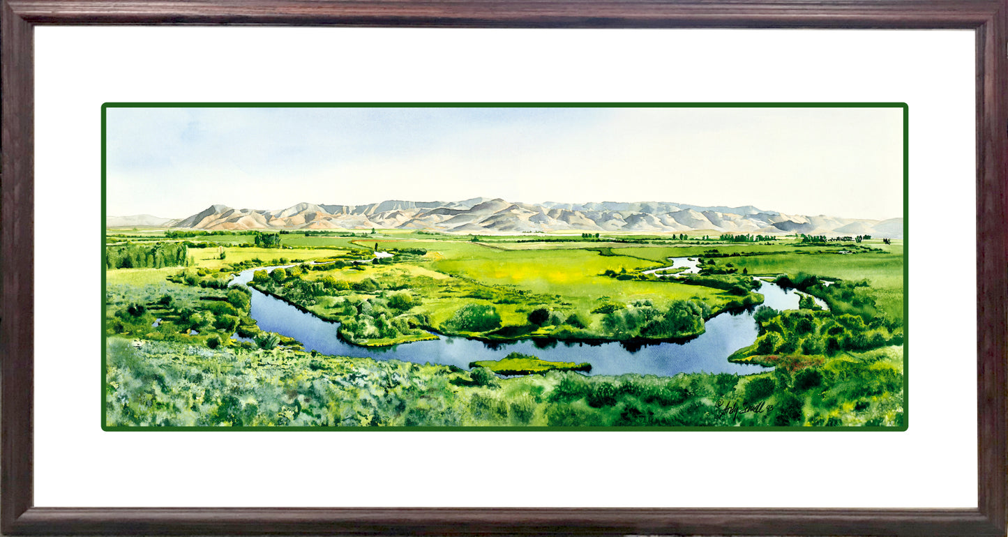 "Silvercreek Reflections" - an original watercolor or open edition art Print of Idaho's famed Silvercreek