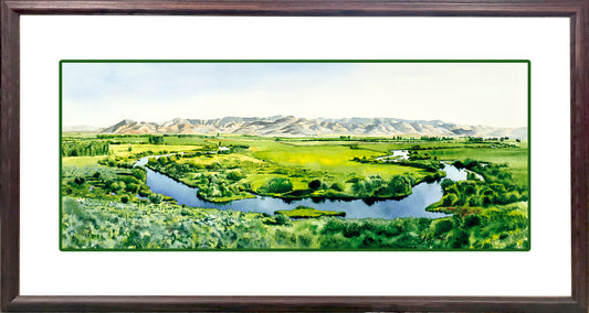 "Silvercreek Reflections" - an original watercolor or open edition art Print of Idaho's famed Silvercreek