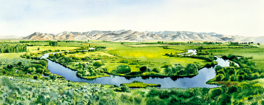 "Silvercreek Reflections" - an original watercolor or open edition art Print of Idaho's famed Silvercreek