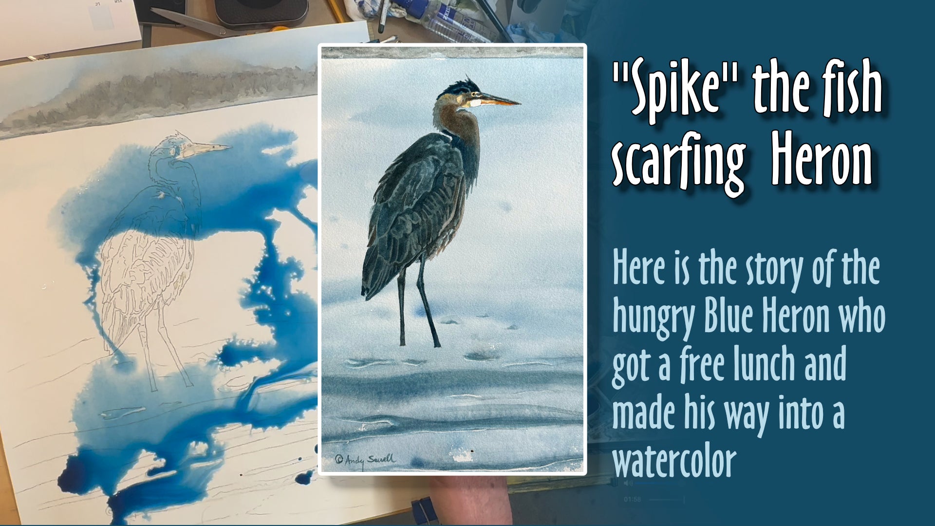 Load video: watch me paint the Heron