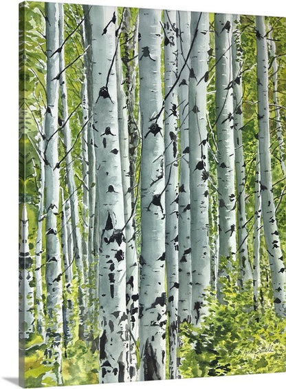 "Spring Aspens", - 24"x32" Open ed. Giclée of Idaho's Aspen Trees in the Summer