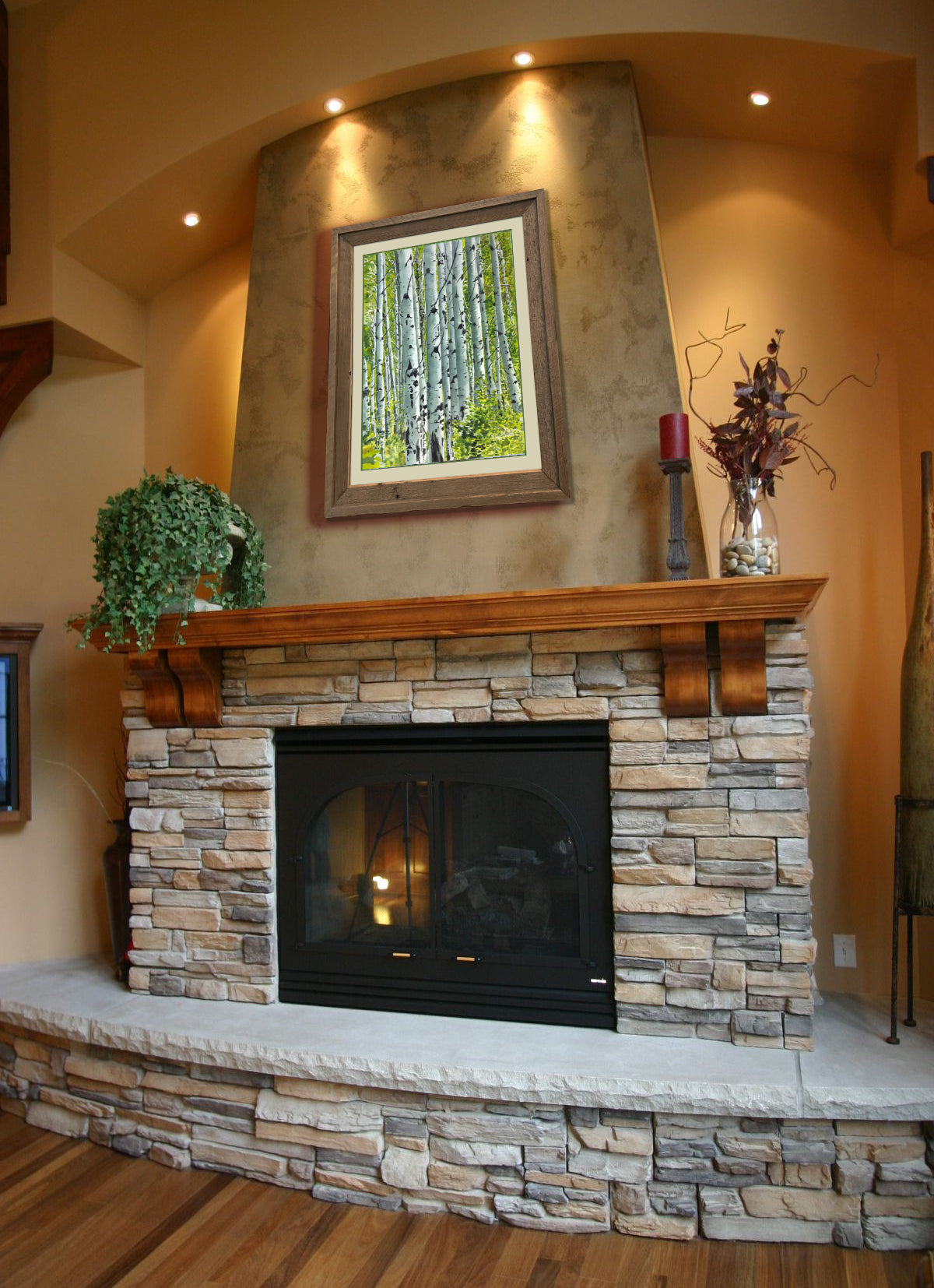 "Spring Aspens", - 18"x24" Original watercolor or Open ed. Giclée of Idaho's Aspen Trees in the Summer