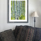 "Spring Aspens", - 18"x24" Original watercolor or Open ed. Giclée of Idaho's Aspen Trees in the Summer