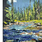 "Rushing Creek" 15"x20" - Original painting of Acrylic on Panel