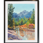 "Stanley Creek View" - a Signed Edition Watercolor Print of Idaho's fabulous Sawtooth Mountains at Stanley creek.