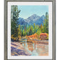 "Stanley Creek View" - a Signed Edition Watercolor Print of Idaho's fabulous Sawtooth Mountains at Stanley creek.