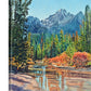 "Stanley Creek View" - a Signed Edition Watercolor Print of Idaho's fabulous Sawtooth Mountains at Stanley creek.