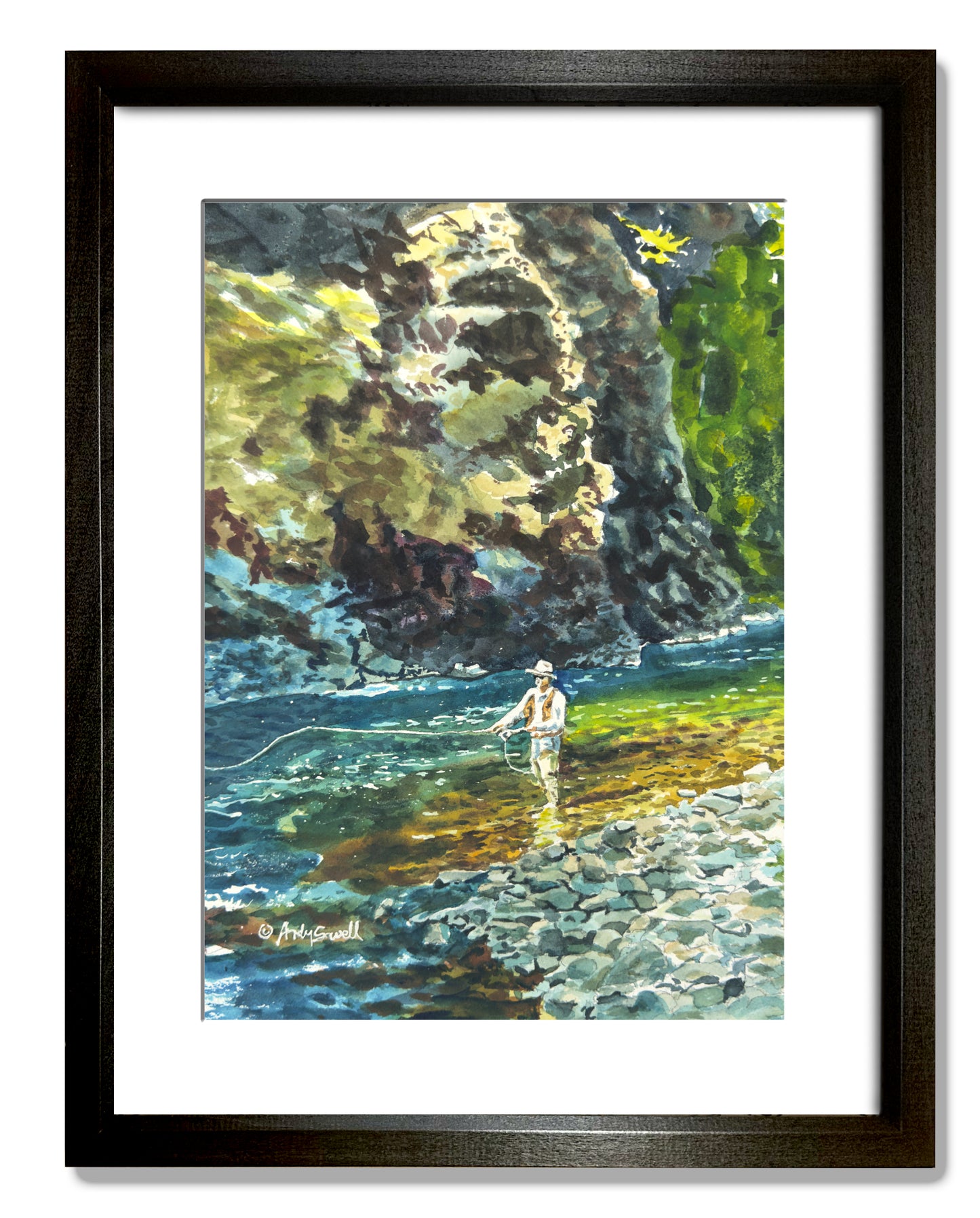 "Sunlight on the Joe" - an Original 10x14 Watercolor or Open Edition Print