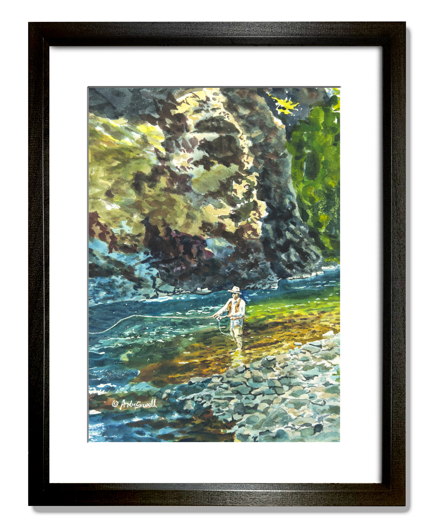 "Sunlight on the Joe" - an Original 10x14 Watercolor or Open Edition Print