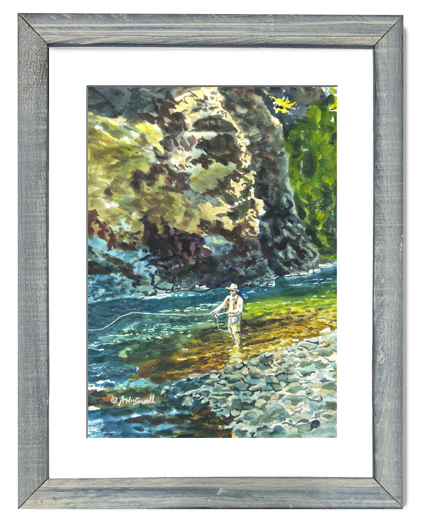 "Sunlight on the Joe" - an Original 10x14 Watercolor or Open Edition Print