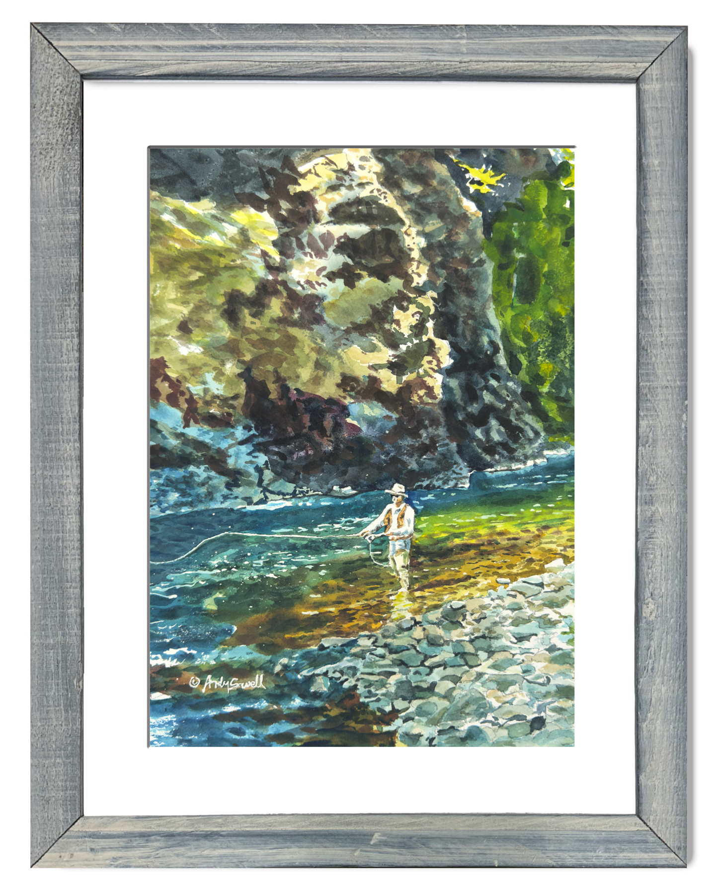 "Sunlight on the Joe" - an Original 10x14 Watercolor or Open Edition Print