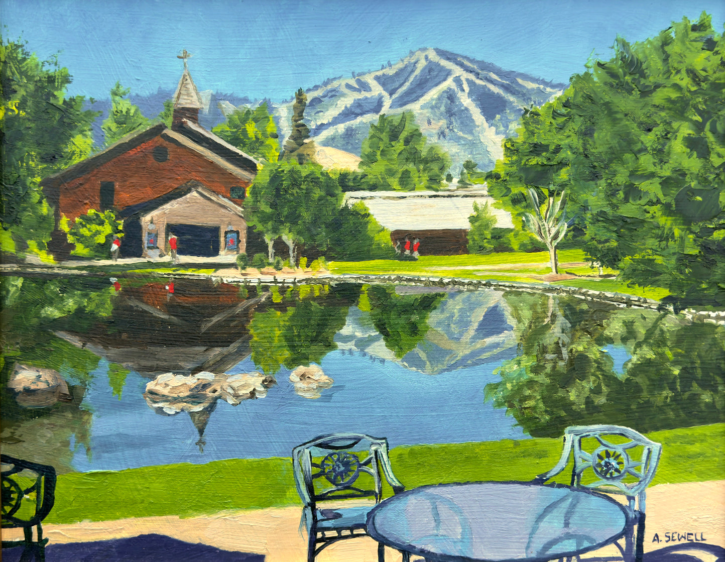 "Sun Valley Summer" - 11"x14" Original oil on panel or giclee prints.