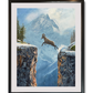 "Taking Higher Ground" - 24x36 oil on linen  ~ Rocky Mtn. Bighorn Sheep