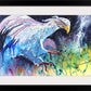 "The Warring Angel" 24"x36"- Prophetic art painted in a live worship service.  Original or Giclée prints available.