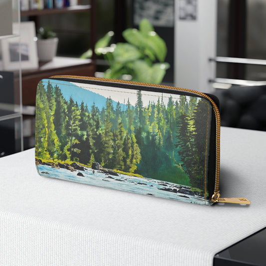 Zipper Wallet - Fly Fishing Paintings