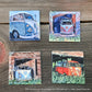 ASC227 "The Old Blue Bus" ceramic coaster