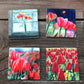 ASC436 "Endless Red and Yellow (tulips)" ceramic coaster