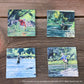 ASC017 "River Dance" ceramic coaster