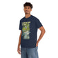 "River dance" Unisex Heavy Cotton Tee, Fly-fishing T-shirt