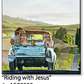 "Riding with Jesus" - 6x8" art tiles of Jesus with the kids.