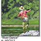 ASC017 "River Dance" ceramic coaster