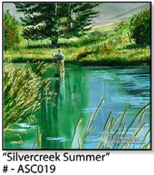 ASC019 "Silvercreek Summer" ceramic coaster