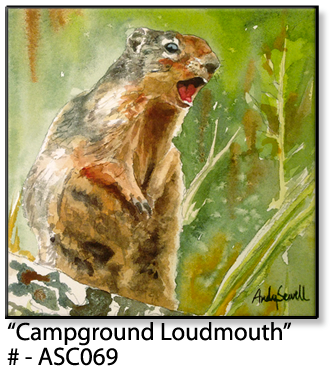 ASC069 "Campground Loudmouth" ceramic coaster