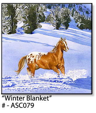 ASC079 "Winter Blanket" ceramic coaster